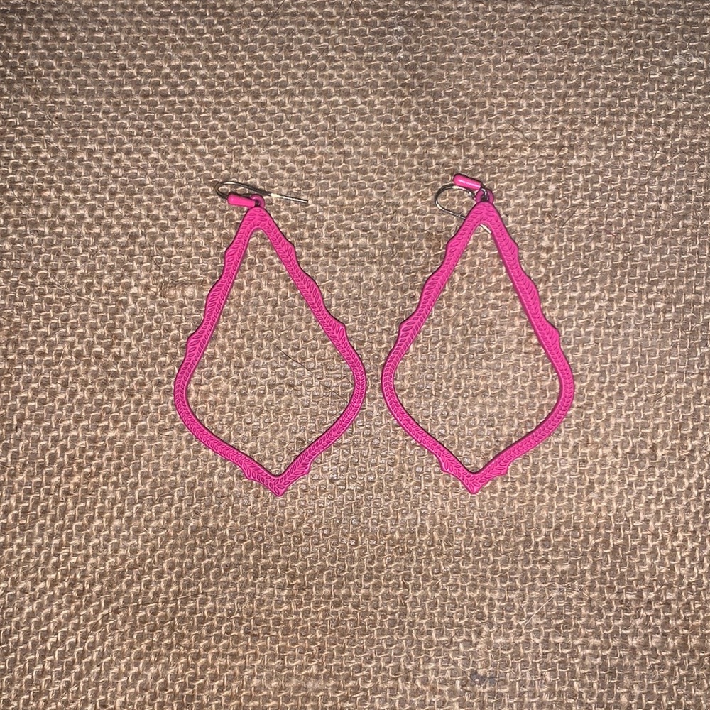 Hot pink Kendra Scott earrings